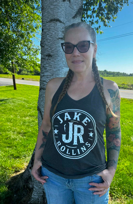Jake Rollins Circle Logo Racerback Tank
